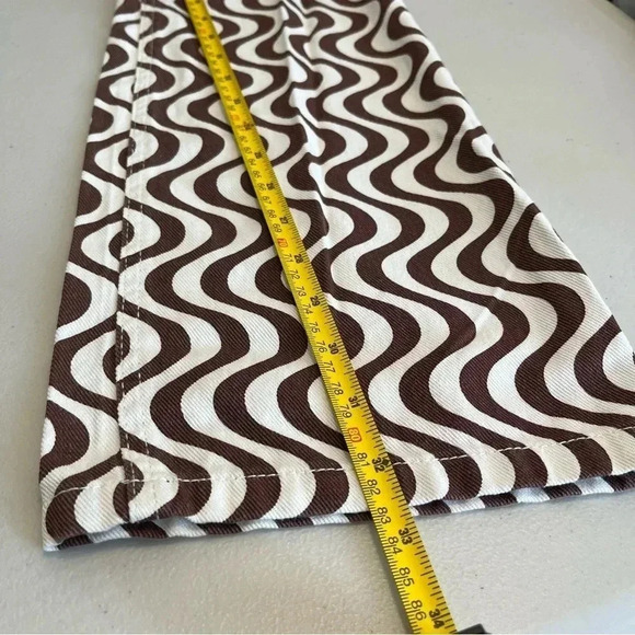 New with tags! Garage Retro 70s Wavy Print Bootcut Pants Size 3 - Picture 9 of 9